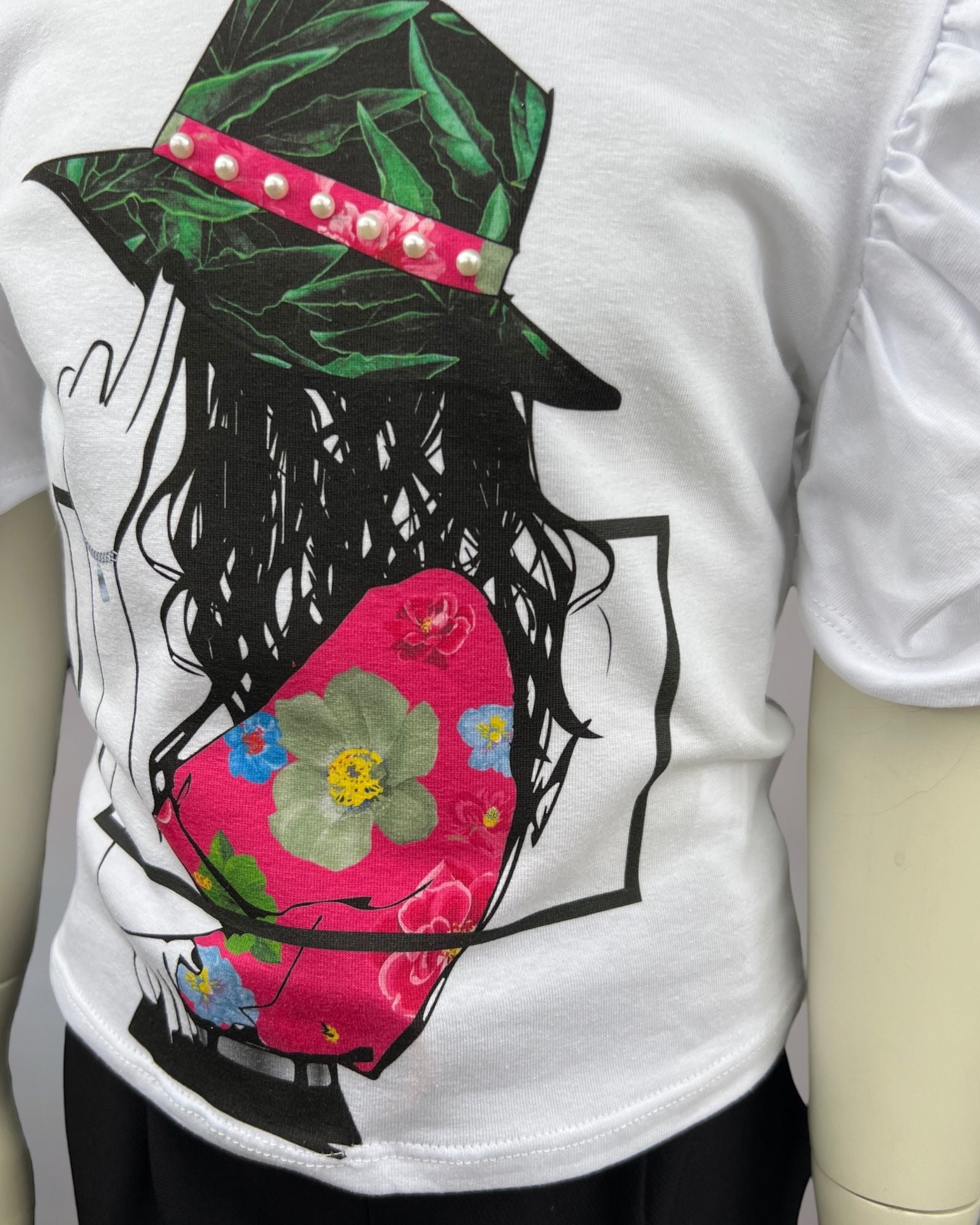 T-shirt Manica a Sbuffo