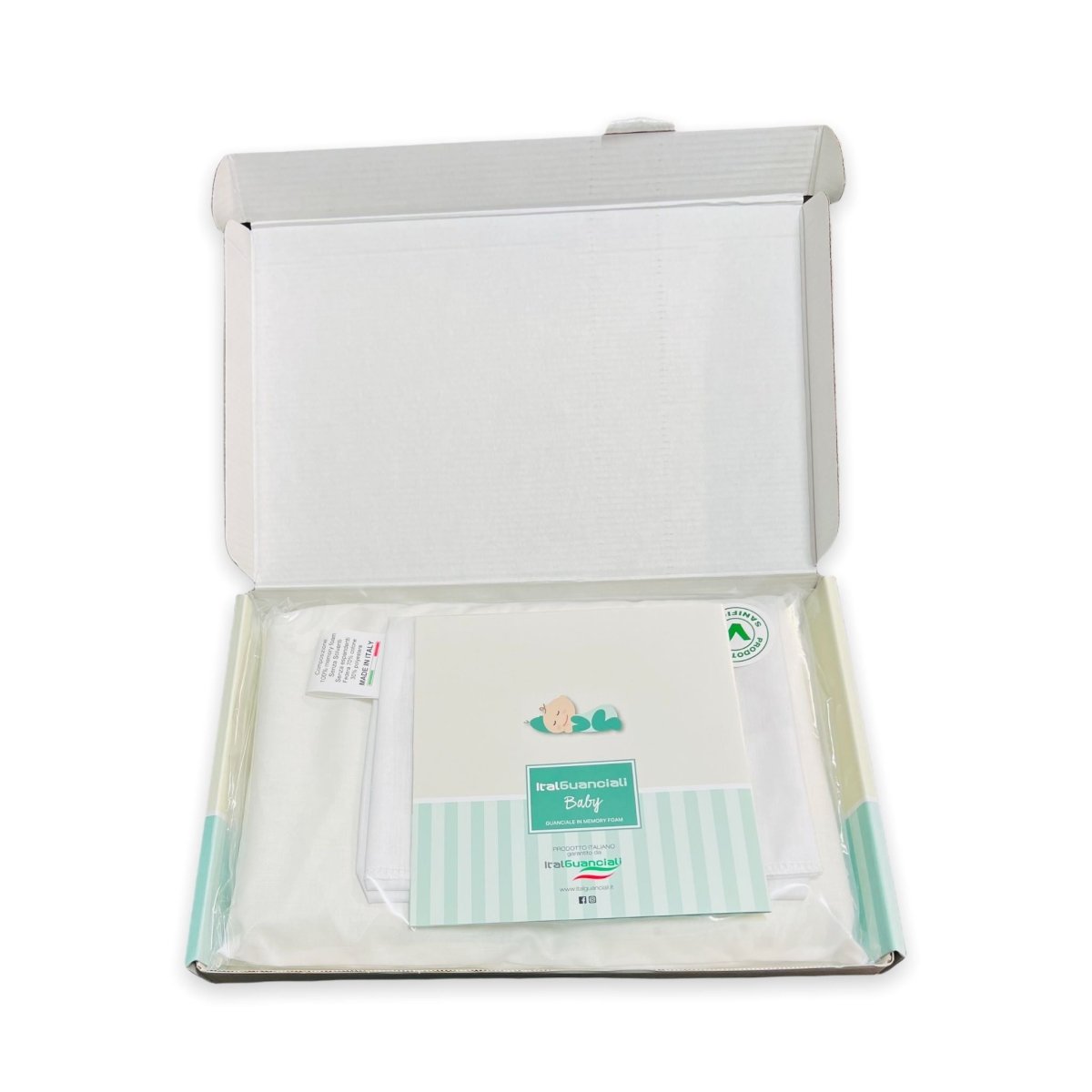 Cuscino + Federa Neonato Carrozzina in memory foam