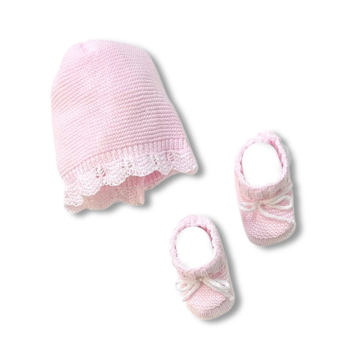Set Cappello+scarpe in Cotone 0/3 Mesi