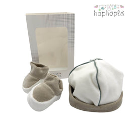 Set Cappello + Scarpe in ciniglia HopHoplà Liam