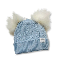 Cappello 2 PonPon in Misto Lana