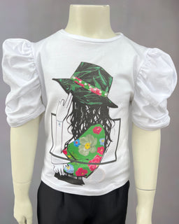 T-shirt Manica a Sbuffo