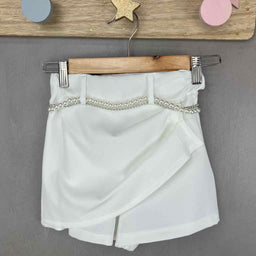 Shorts effetto gonna con Perline