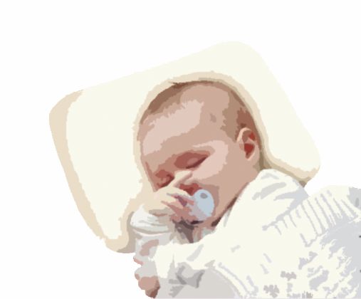 Cuscino + Federa Neonato Carrozzina in memory foam