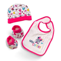 SET Disney Cappello, bavetta e scarpette Cappello