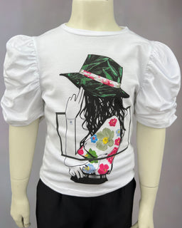 T-shirt Manica a Sbuffo