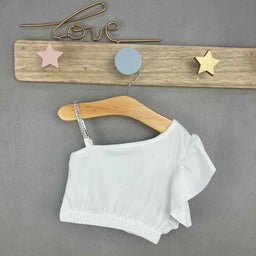 Top Monospalla Con Brillantini