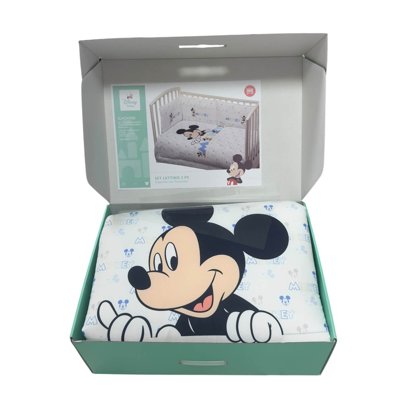 Completo trapunta lettino con paracolpi Microfibra Disney