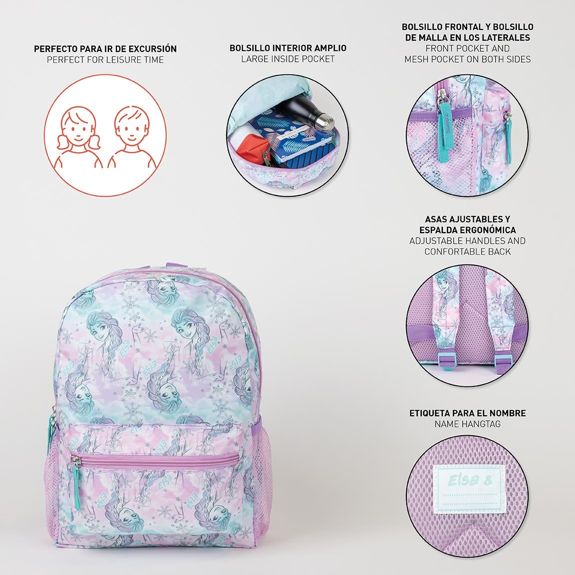Zaino Elsa Disney - Multicolor