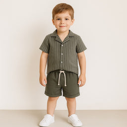 Completo bambino a righe