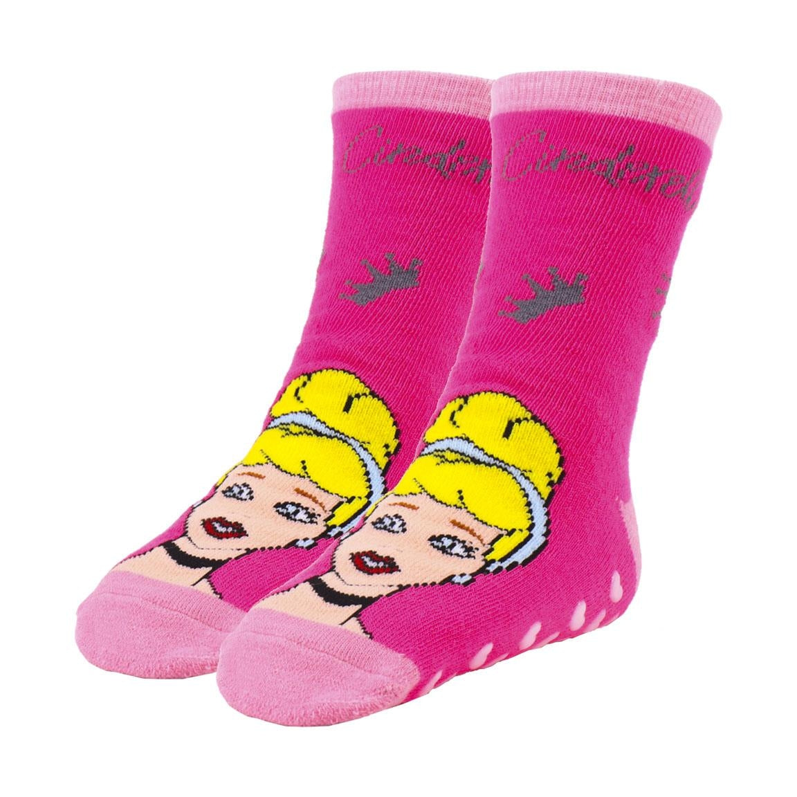 2 Coppie di Calzini Antiscivolo Principesse