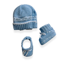 Set Cappello+Scarpe in Cotone 0/3 Mesi