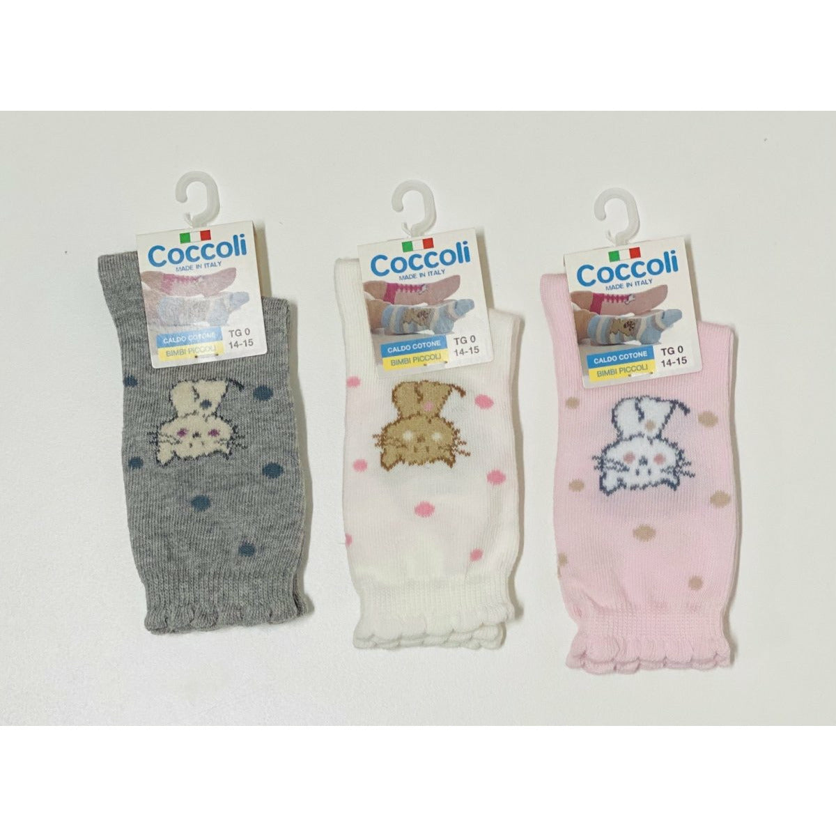 3 Calzini Alti in Caldo cotone Neonata