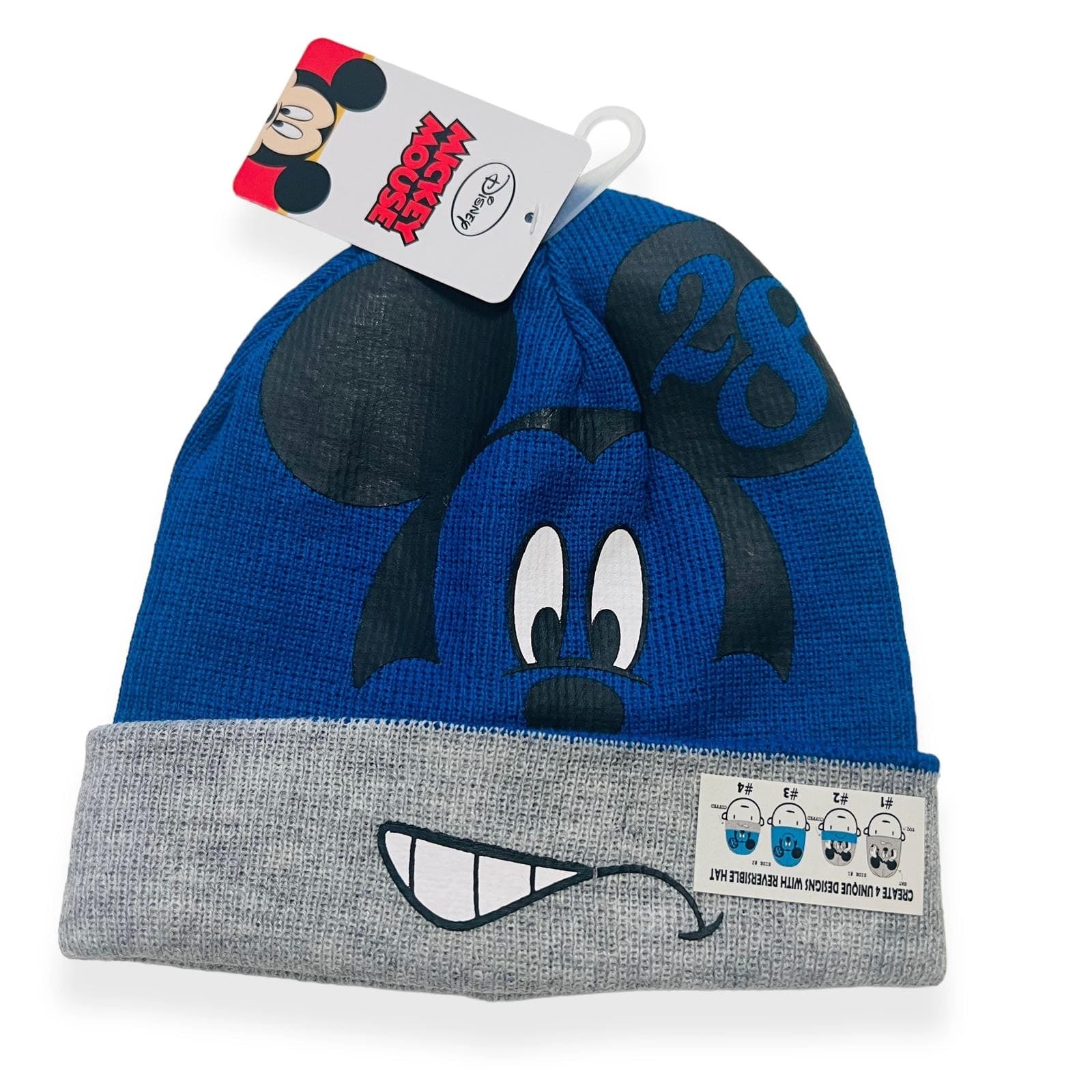 Cappello in Lana Micke Mouse Reversibile