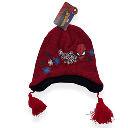 Cappello in Lana Spider Man modello eschimese