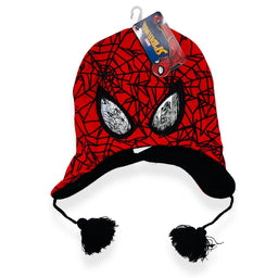 Cappello in Lana Spider Man modello eschimese