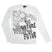 T-Shirt a Manica Lunga Retro Stampato Bimbo