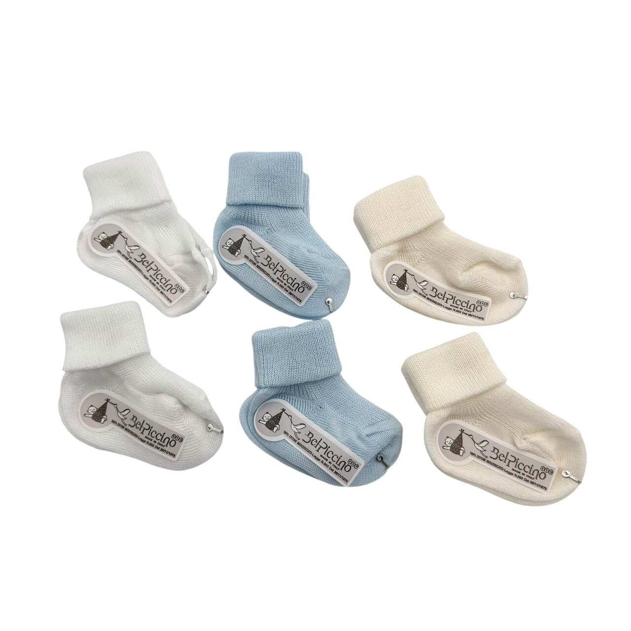 6 Calzini in Cotone Nascita