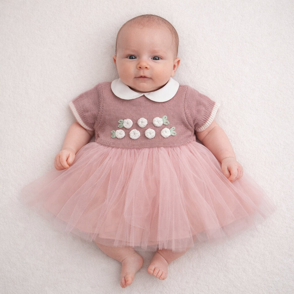 Abito Neonata in Filo con Tulle – Nazareno Gabrielli