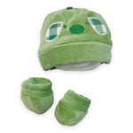 Set Cappello+Scarpe in ciniglia Pastello 0/3 Mesi