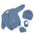 Set Golfino+Scarpette+Cappello in Misto Lana 0/6 Mesi
