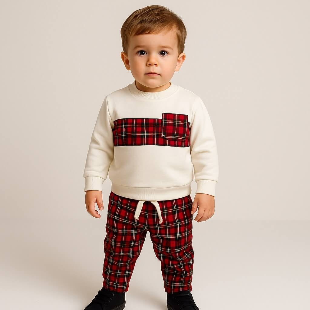 Completo Scozzese Invernale neonato