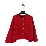 Cardigan da bimba con bottoni gioiello