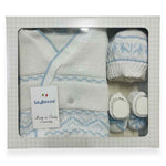 Set Golfino+Scarpette+Cappello in Cotone 0/6 Mesi