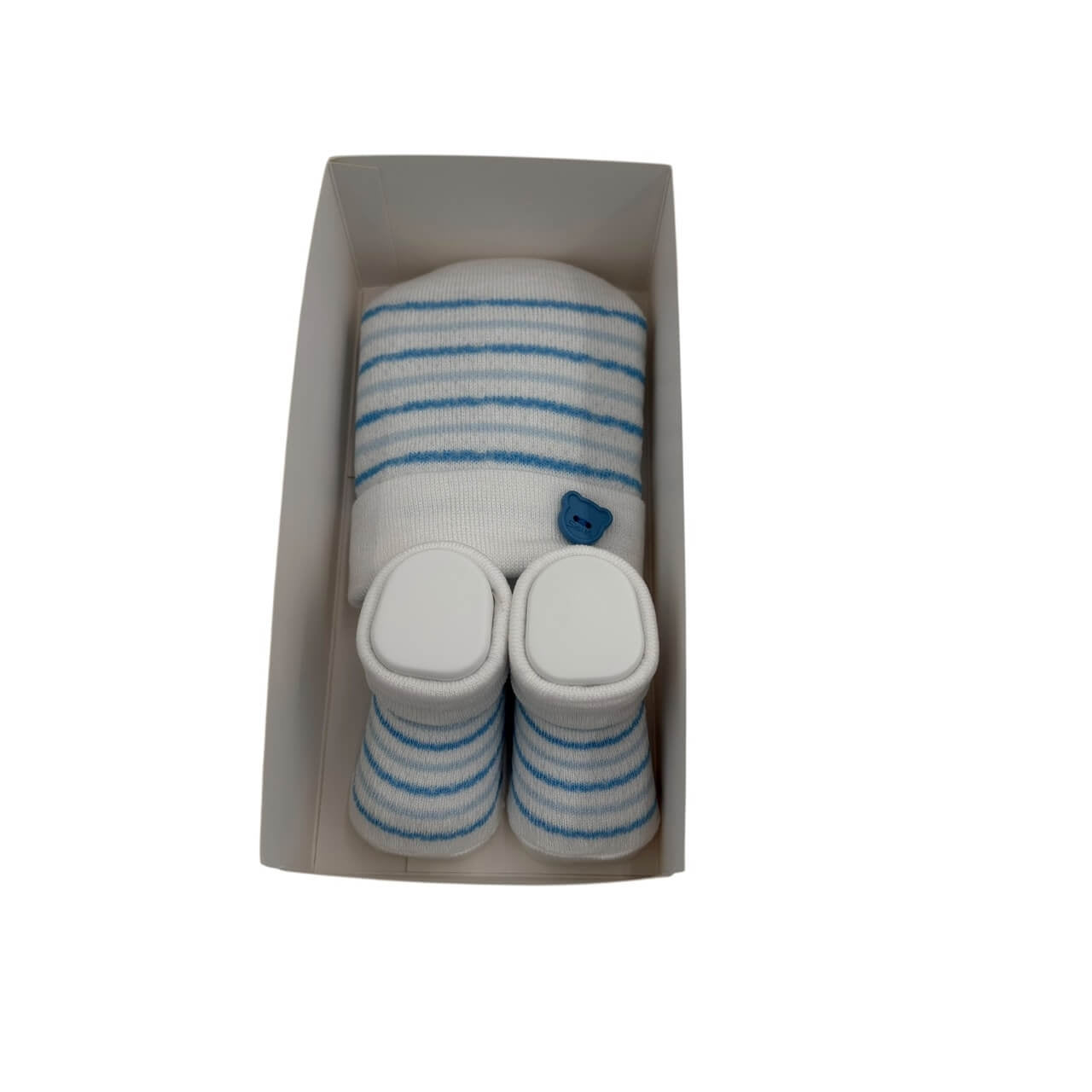 Set Cappello + scarpe in Cotone 0/6 Mesi