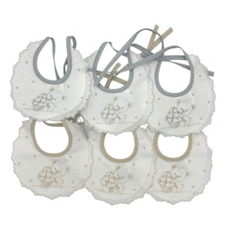 6 Bavette Ricamate Irge con Laccetti