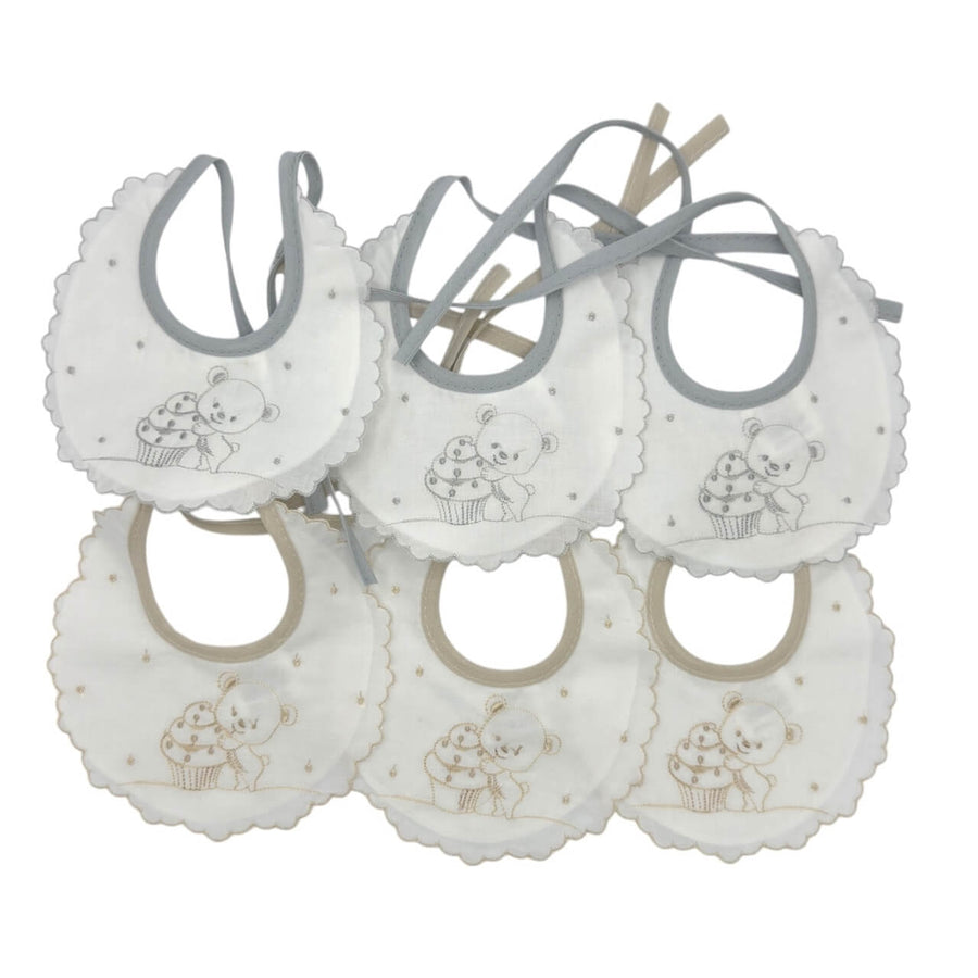 6 Bavette Ricamate Irge con Laccetti