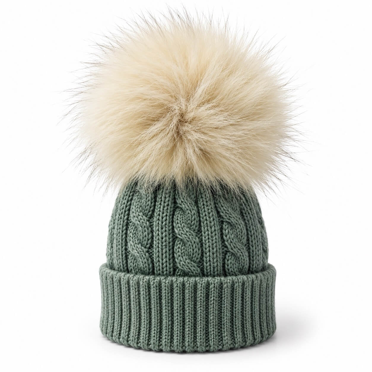 Cappello in Misto Lana PopPon in Volpe