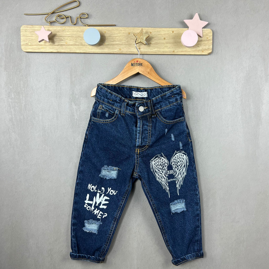 Jeans Bimbo Stampato