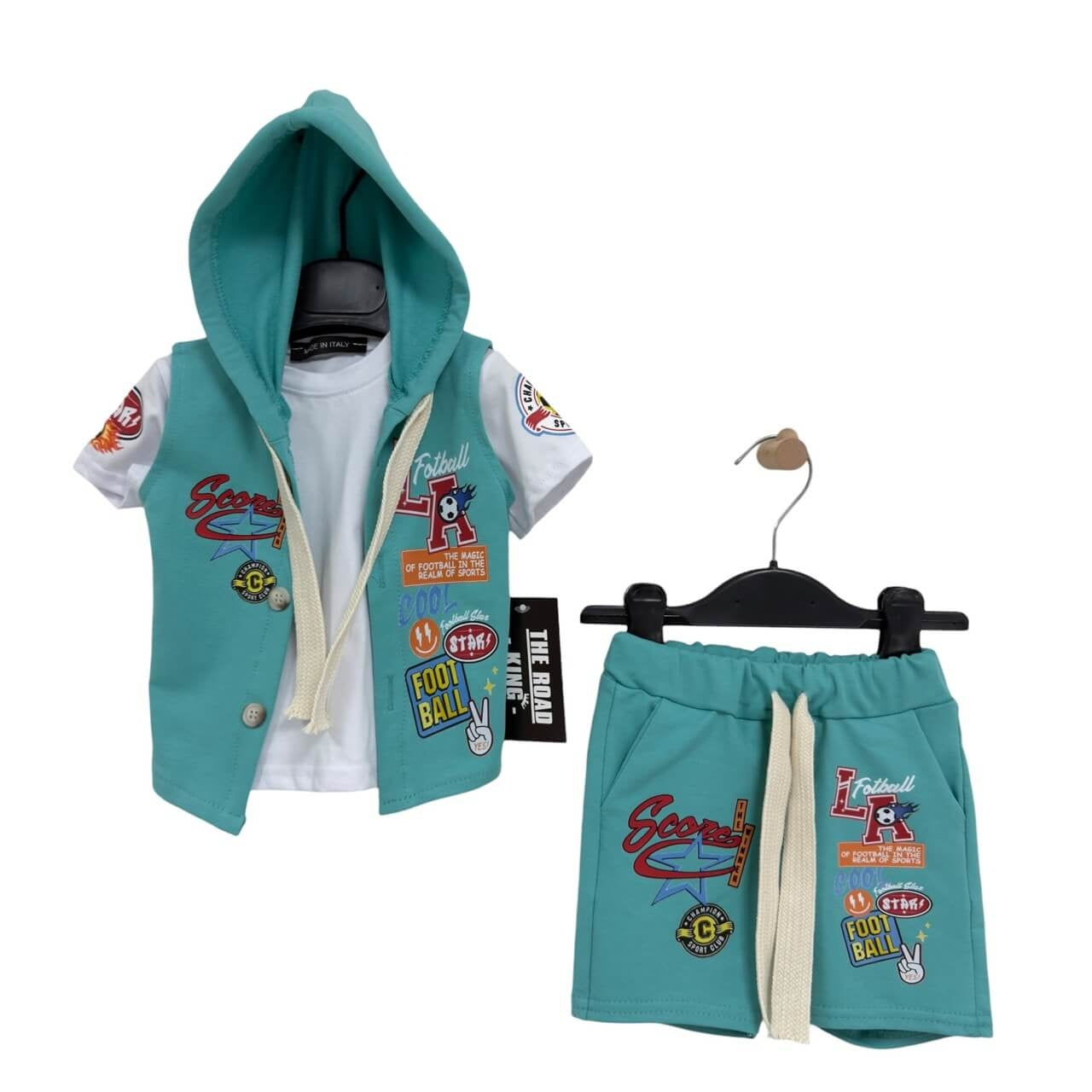 Completo 3 Pezzi Cotone neonato