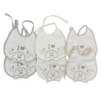 6 Bavette Ricamate Irge con Laccetti