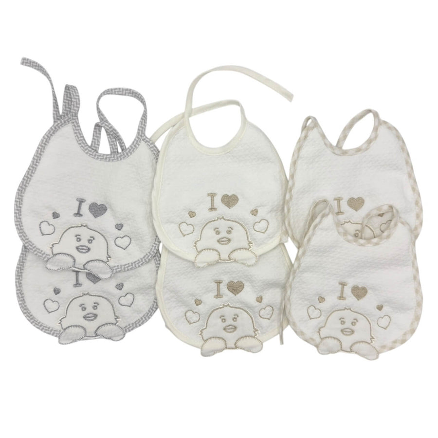 6 Bavette Ricamate Irge con Laccetti