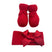 Set Scarpine + Fascia Neonata in Caldo cotone