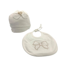 Set Cappello+Bavetta in Cotone Pastello 0/3 Mesi
