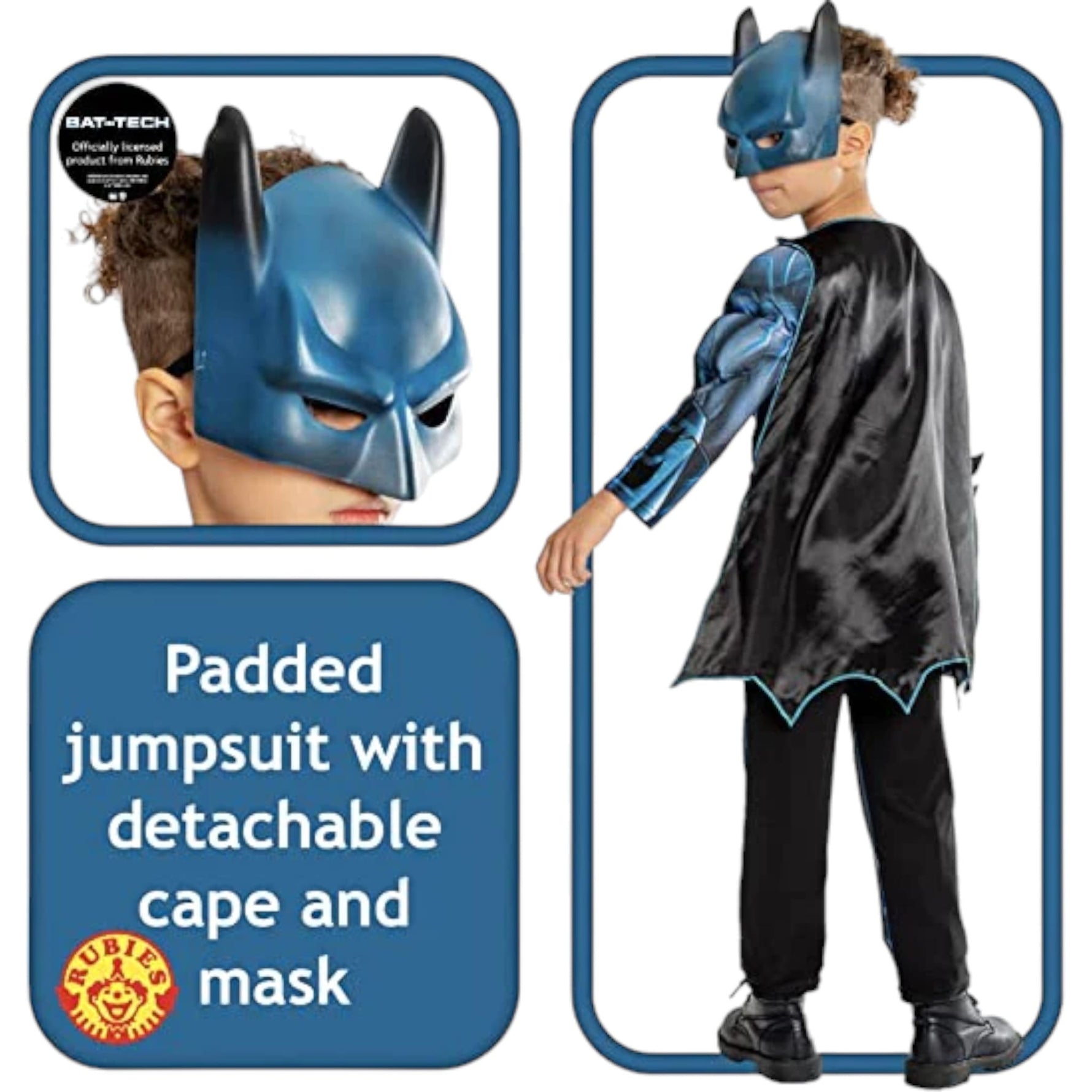 Costume da Batman Bat-Tech Lusso Con Muscoli