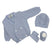 Set Golfino+Scarpette+Cappello in Misto Lana 0/6 Mesi