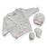 Set Golfino+Scarpette+Cappello in Cotone 0/6 Mesi