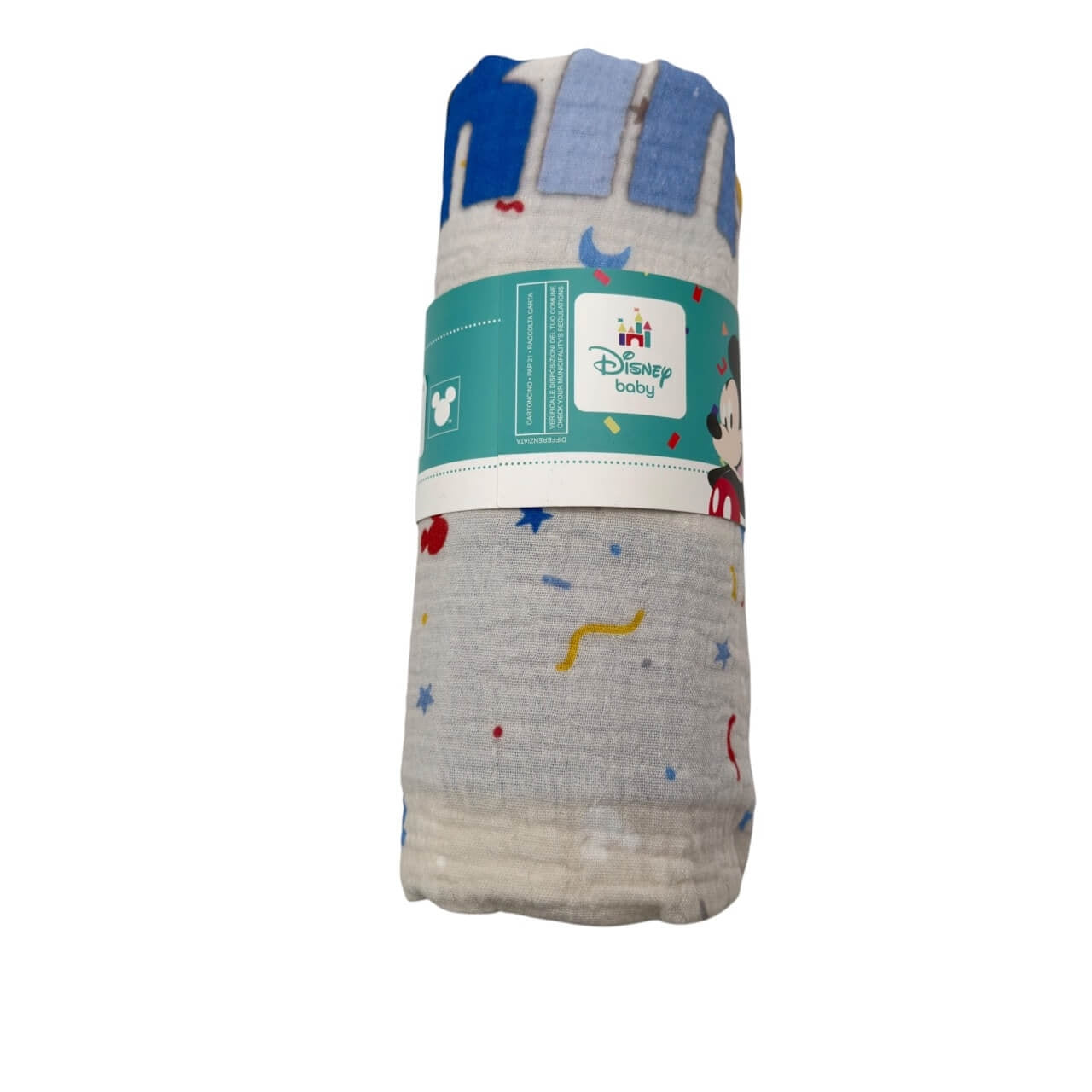 Coperta Mussola Bamboo Mickey Mouse 75x100