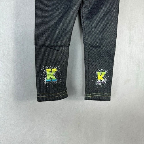 Leggins Jeans Bimba Felpato Imbottito