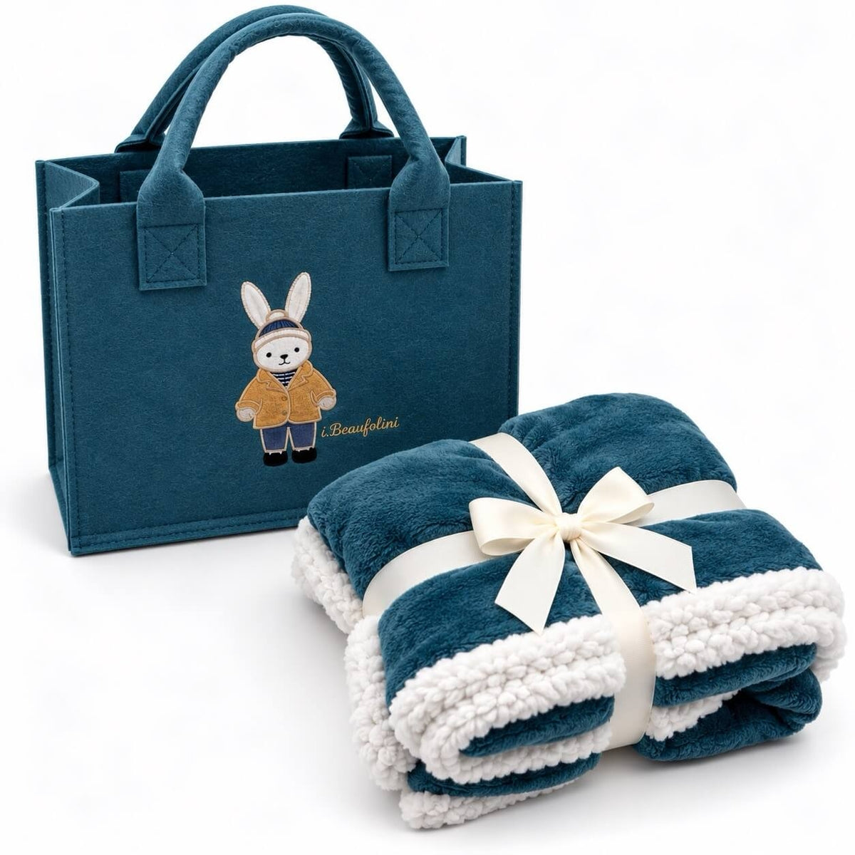 Set regalo Borsa con copertina Lettino in Coral  - Batuffolini