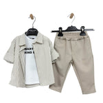 Completo 3 Pezzi Cotone neonato - Jhon Fit