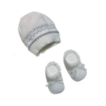 Set Cappello+Scarpe in Cotone 0/3 Mesi