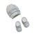 Set Cappello+Scarpe in Cotone 0/3 Mesi