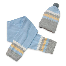 Set Cappello+ Sciarpa in Caldo Cotone 0/6 Mesi