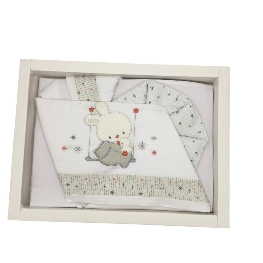 Completo Lettino Bruco Bruco 100% Cotone