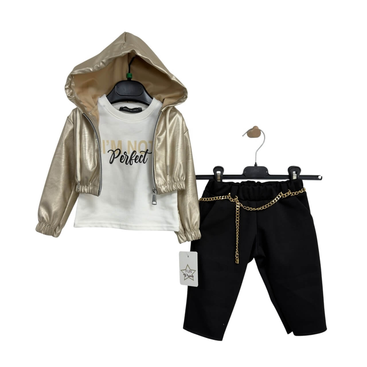 Completo Neonata Caldo Cotone 3 Pezzi - Fun Paris
